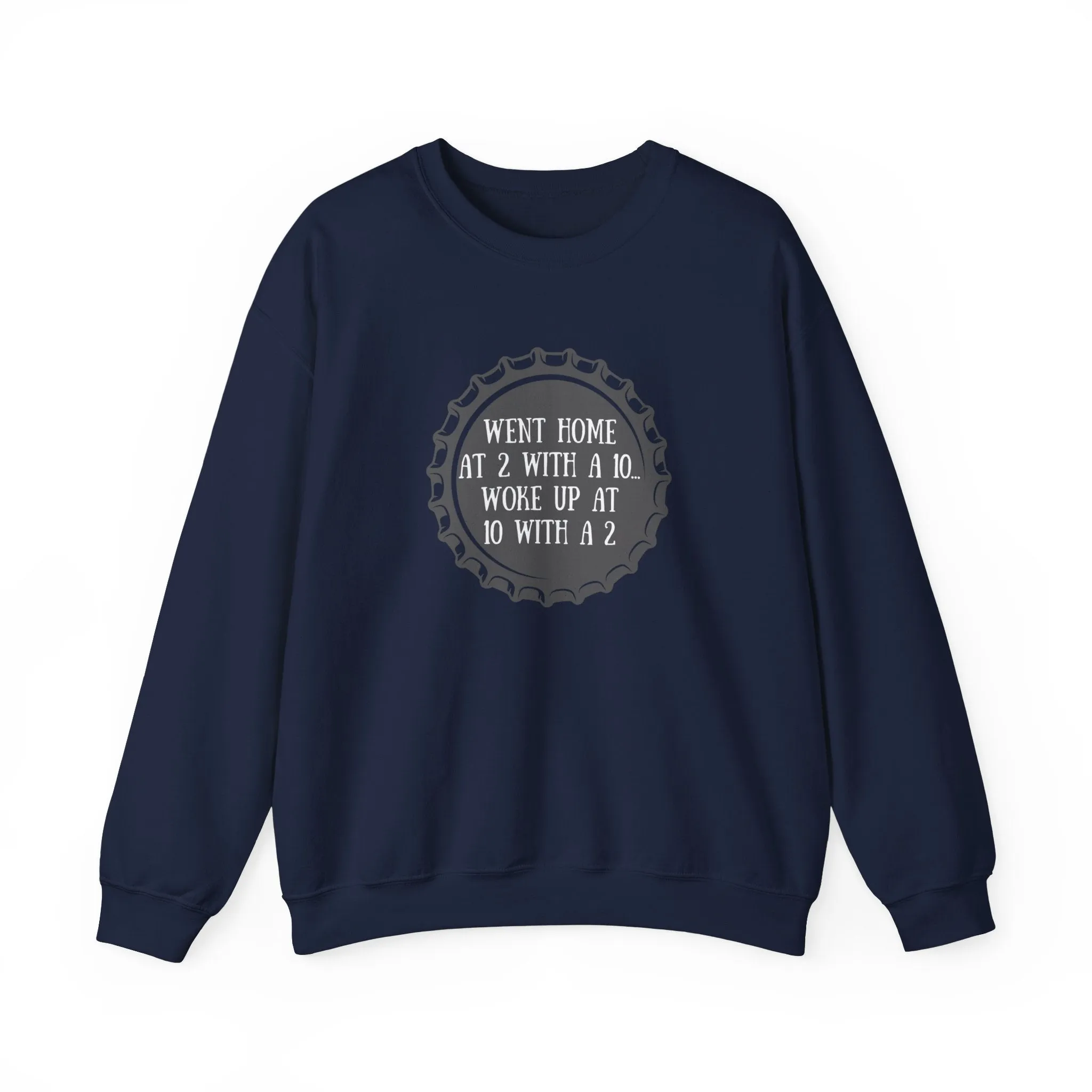 10 and 2 Sweatshirt - Unisex - Cotton/Polyester blend