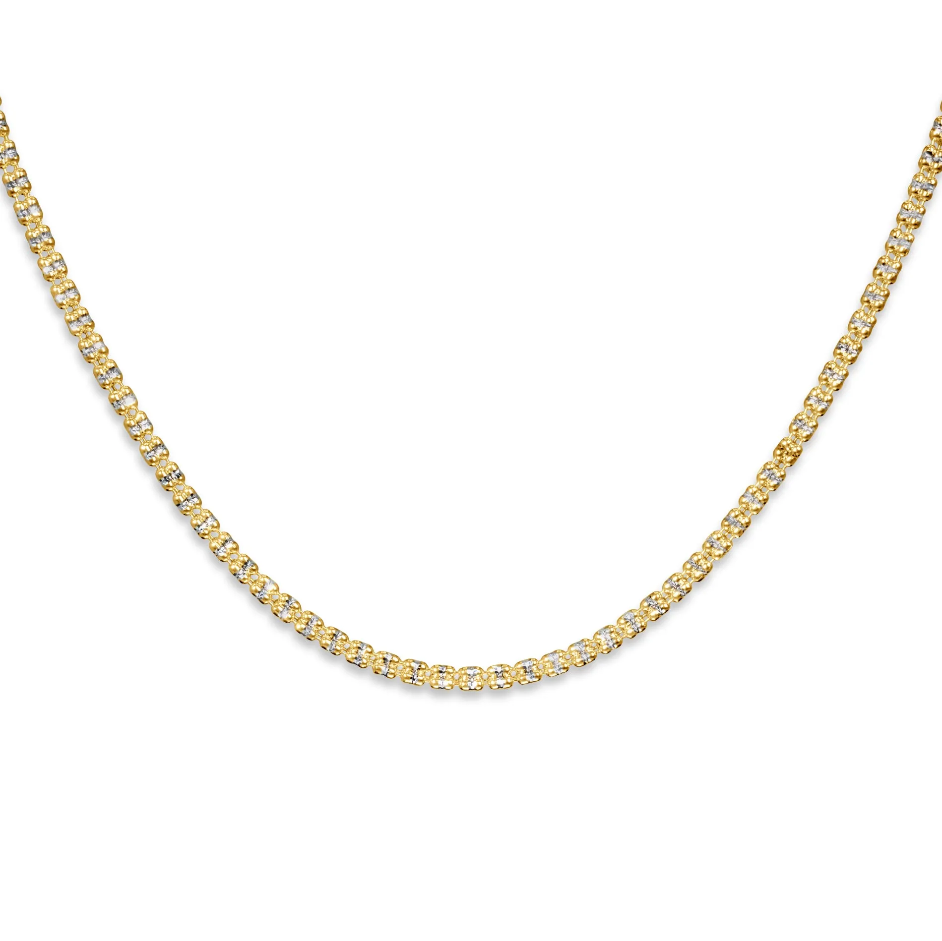 14k Ice Link Chain 2.5mm