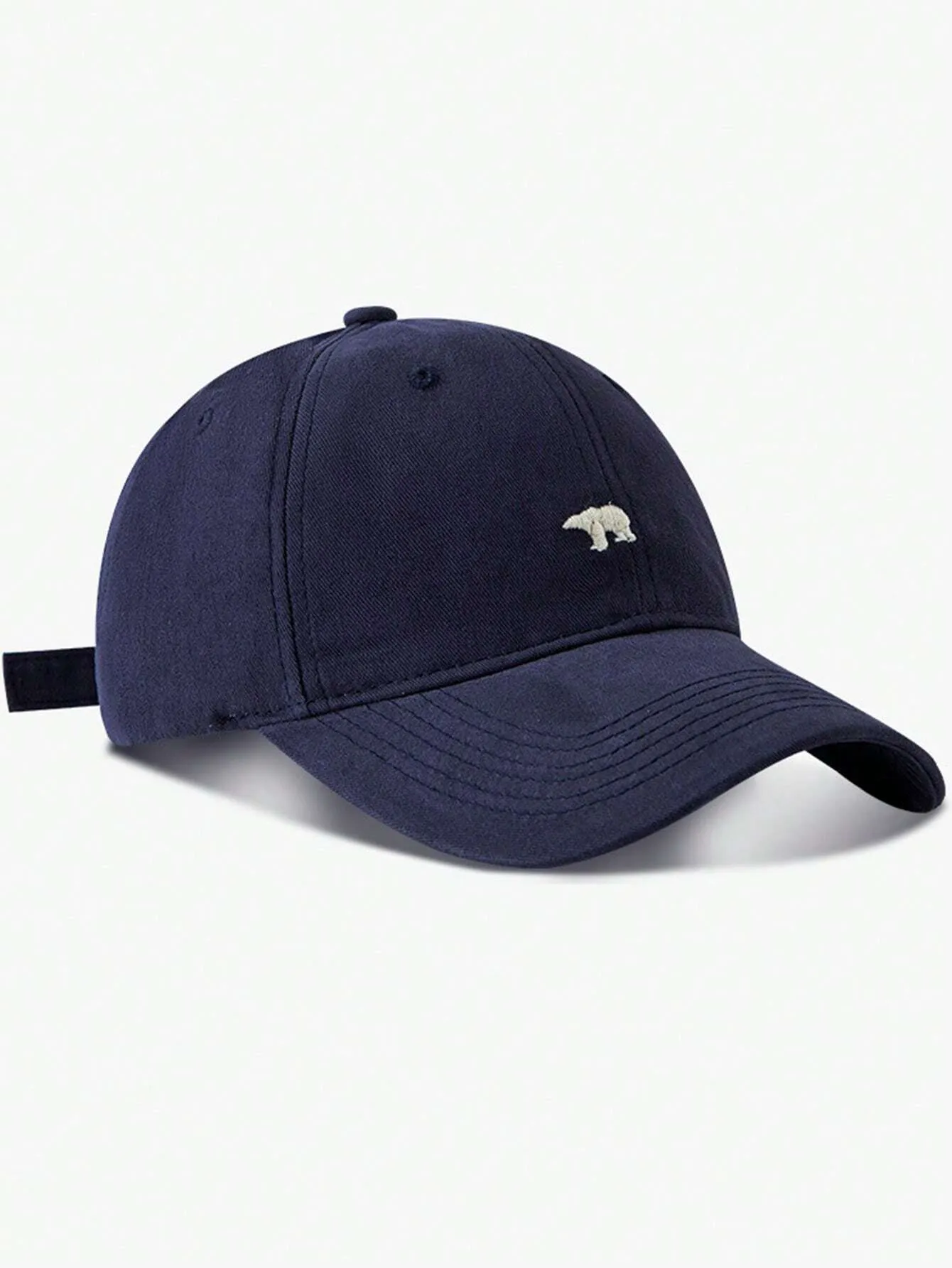 1pc FASHION Vintage Baseball Cap With Navy Blue Bear Design