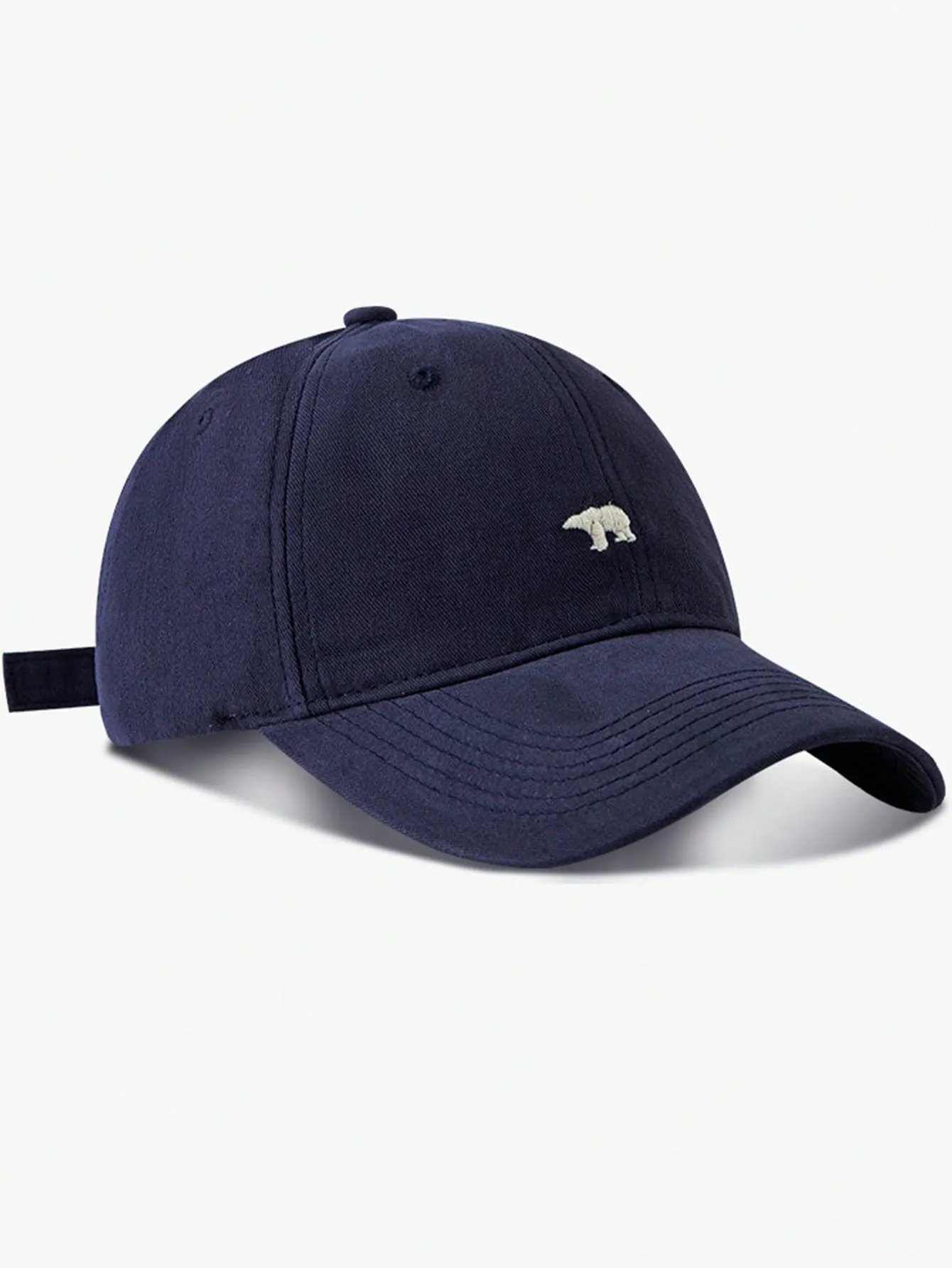 1pc FASHION Vintage Baseball Cap With Navy Blue Bear Design