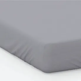 200 Thread Count Cotton Percale Fitted Bed Sheet Grey