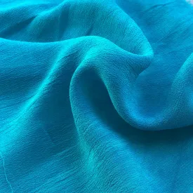 44" Neon Blue 100% Tencel Lyocell Cupro Georgette 4.5 OZ Light Woven Fabric By the Yard