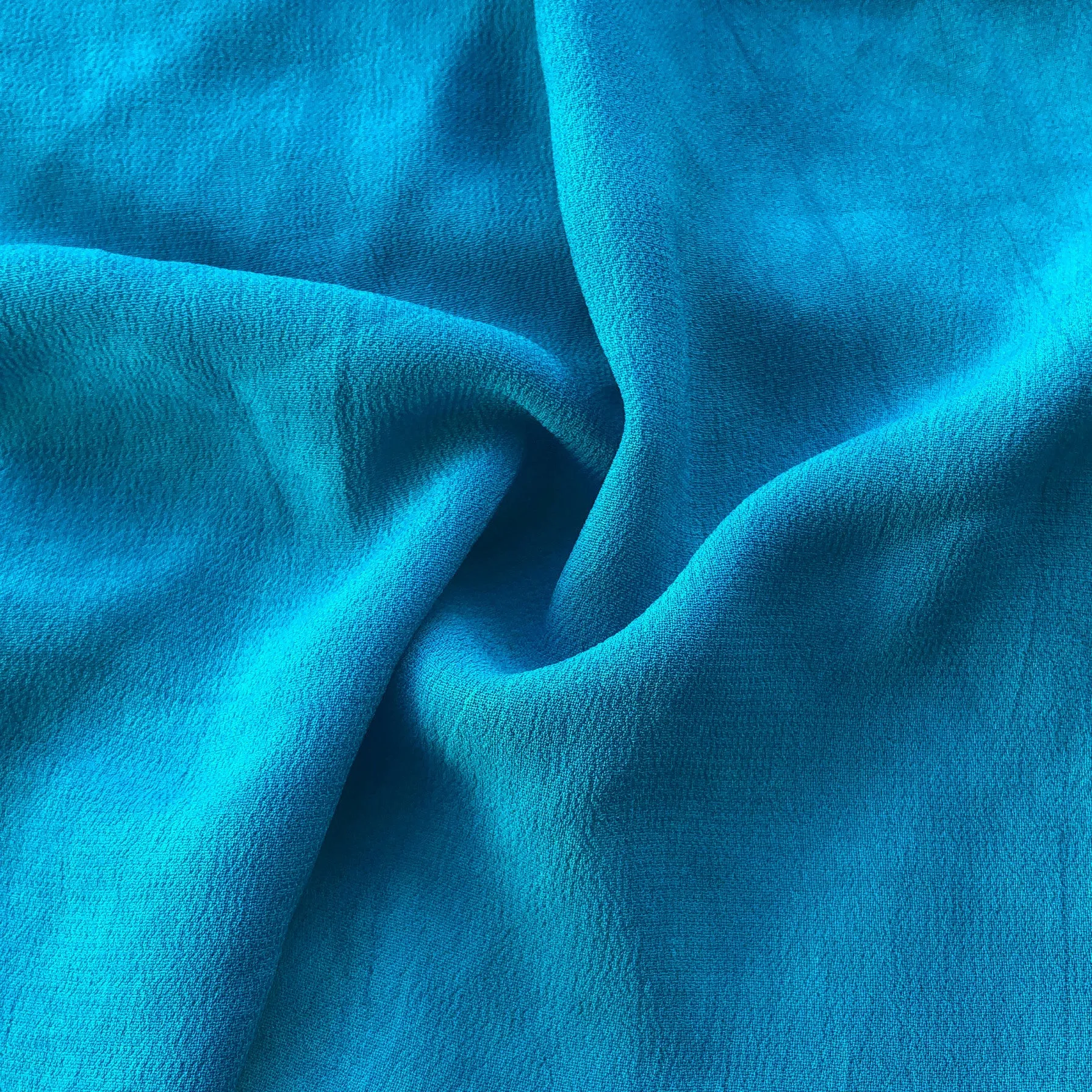 44" Neon Blue 100% Tencel Lyocell Cupro Georgette 4.5 OZ Light Woven Fabric By the Yard