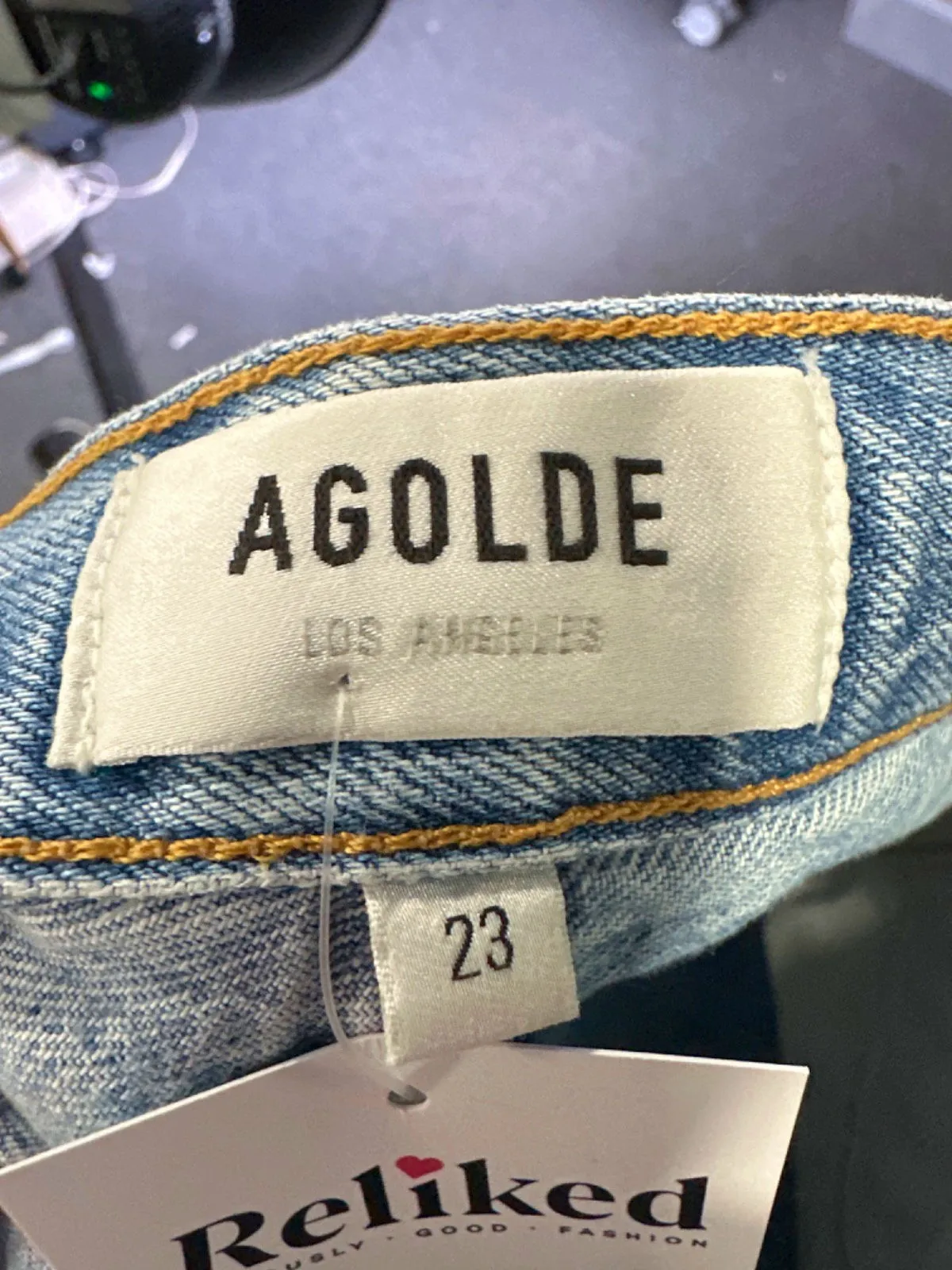 AGOLDE Light Blue Riley Jeans W23