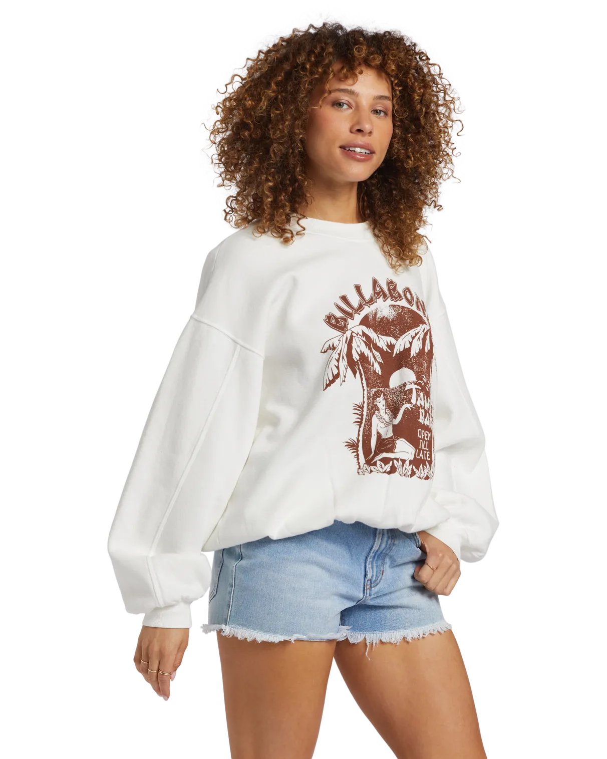 Aloha Kendal Sweatshirt in Salt Crystal