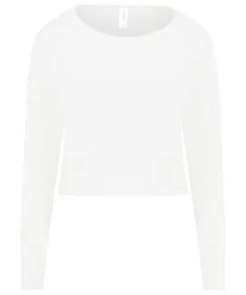 Arctic White - Women's cropped sweat