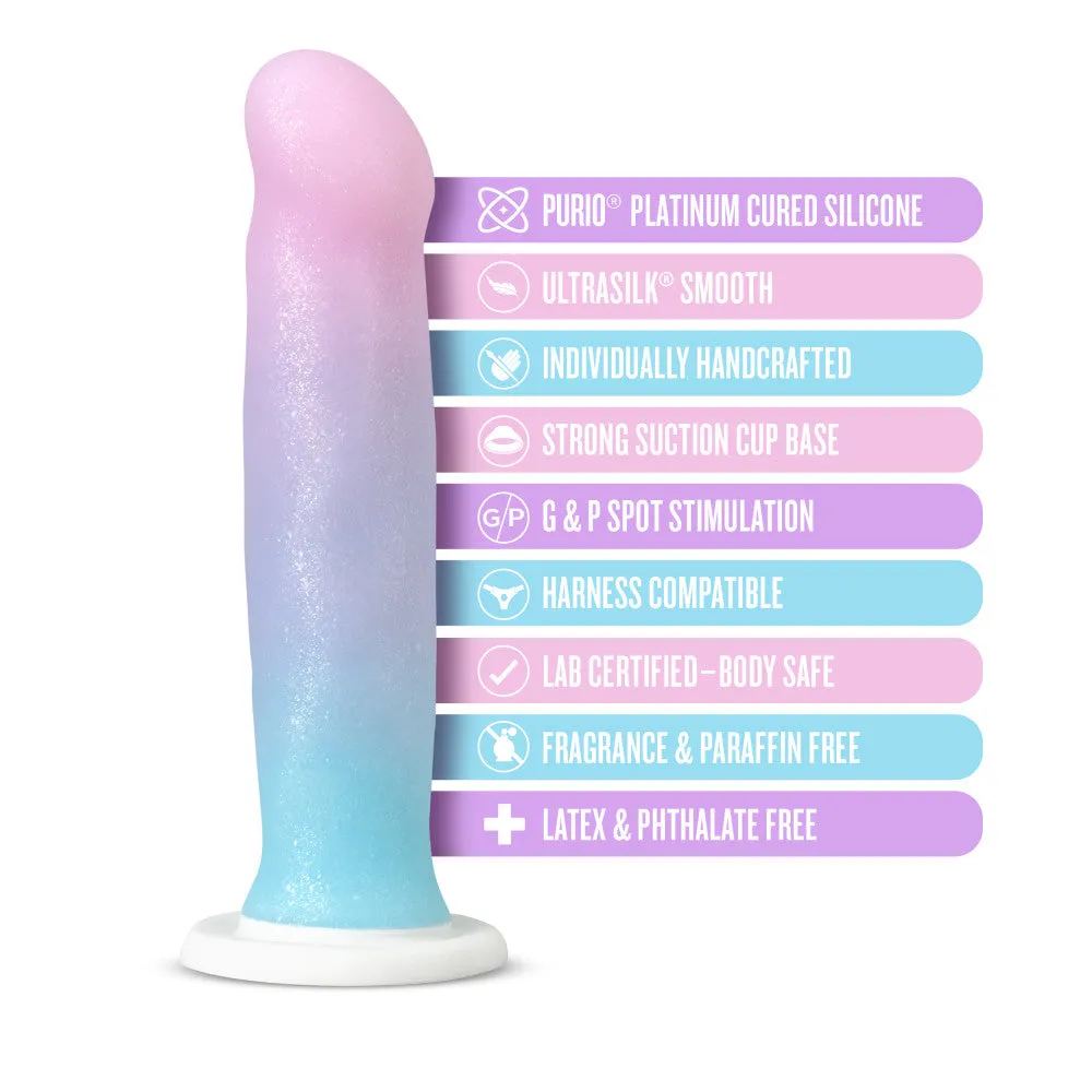 Avant By Blush® | Lucky D17: Artisan 8 Inch Dildo with Suction Cup Base - Elegantly Made with Smooth Ultrasilk® Purio™ Silicone