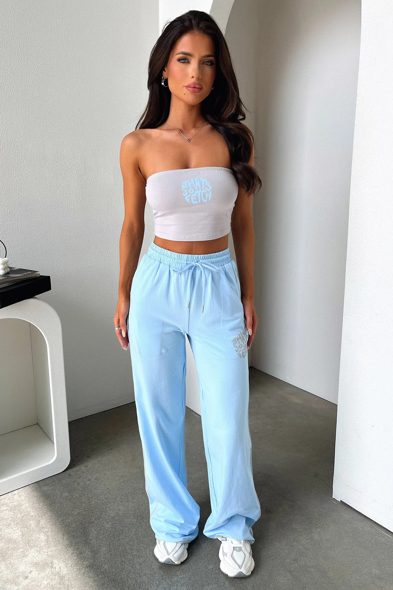 Beckham Wide Leg Pants - Blue