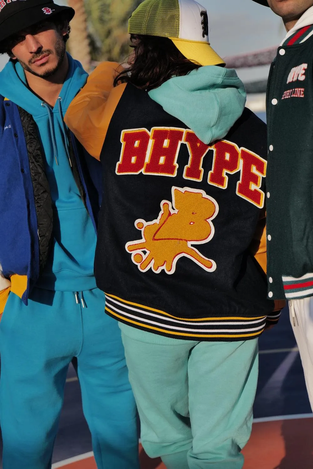 Bhype Society - Bhype Varsity Collection Jacket Blue/yellow