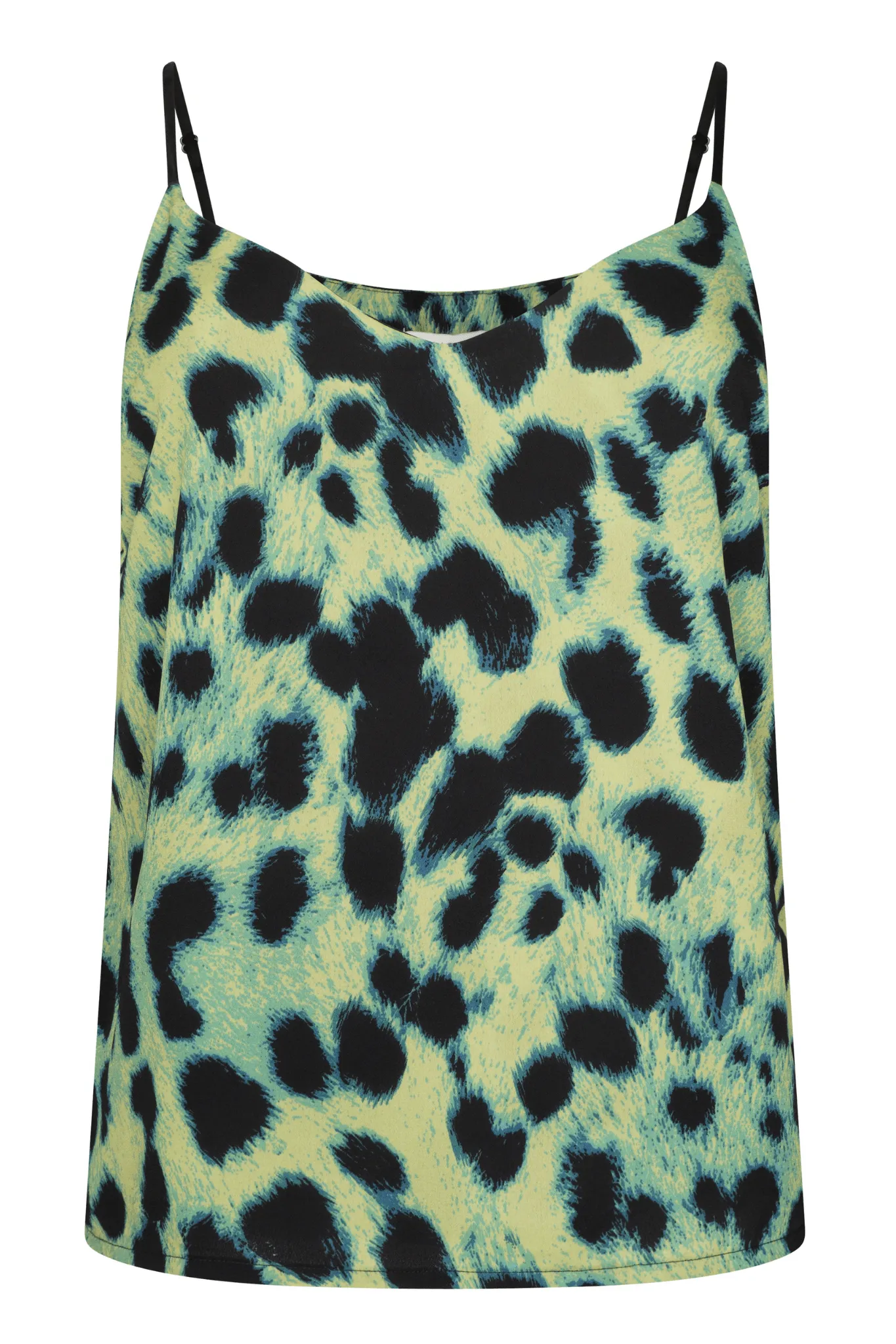 Birdie Cami Top in Lime Leopard