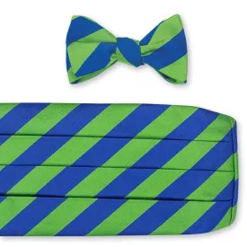 Blue/Green Kensington Stripes Cummerbund Set - CB2803