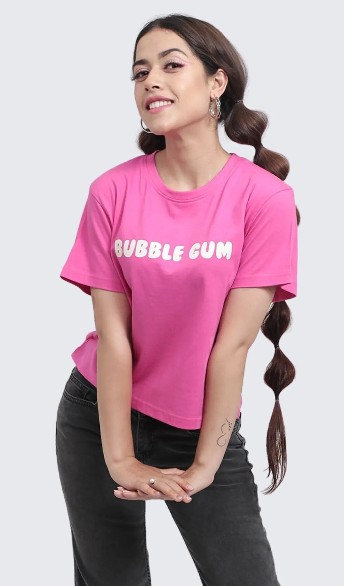 Bubble Gum Pink Graphic T-shirt