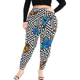 BUTTERFLY LCC Plus Size High Waist Leggings