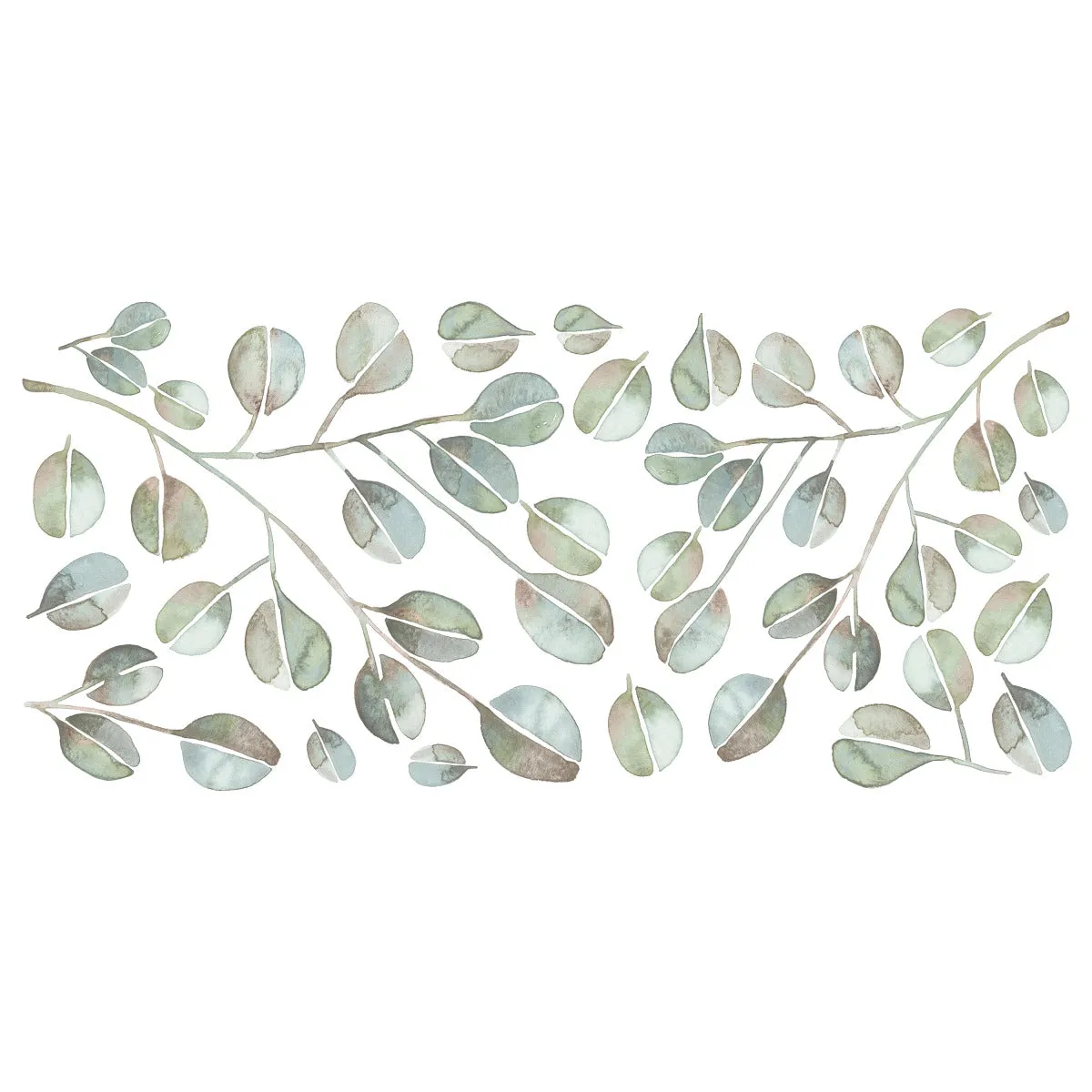 CATCOQ EUCALYPTUS PEEL AND STICK GIANT WALL DECALS