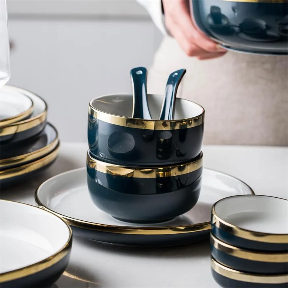 Ceramic Dinnerware Set - 11 Pieces