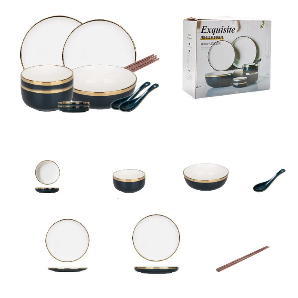 Ceramic Dinnerware Set - 11 Pieces