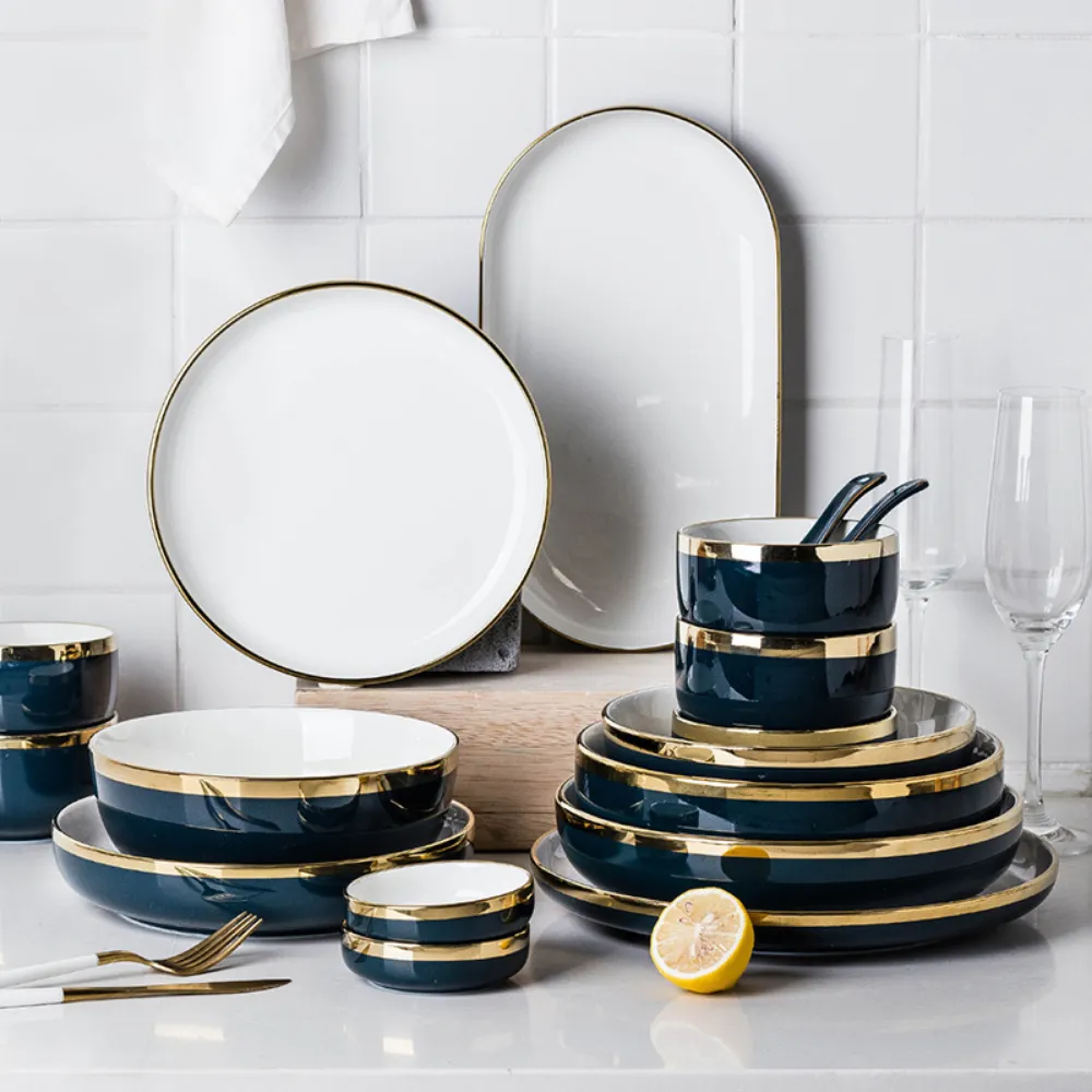 Ceramic Dinnerware Set - 11 Pieces