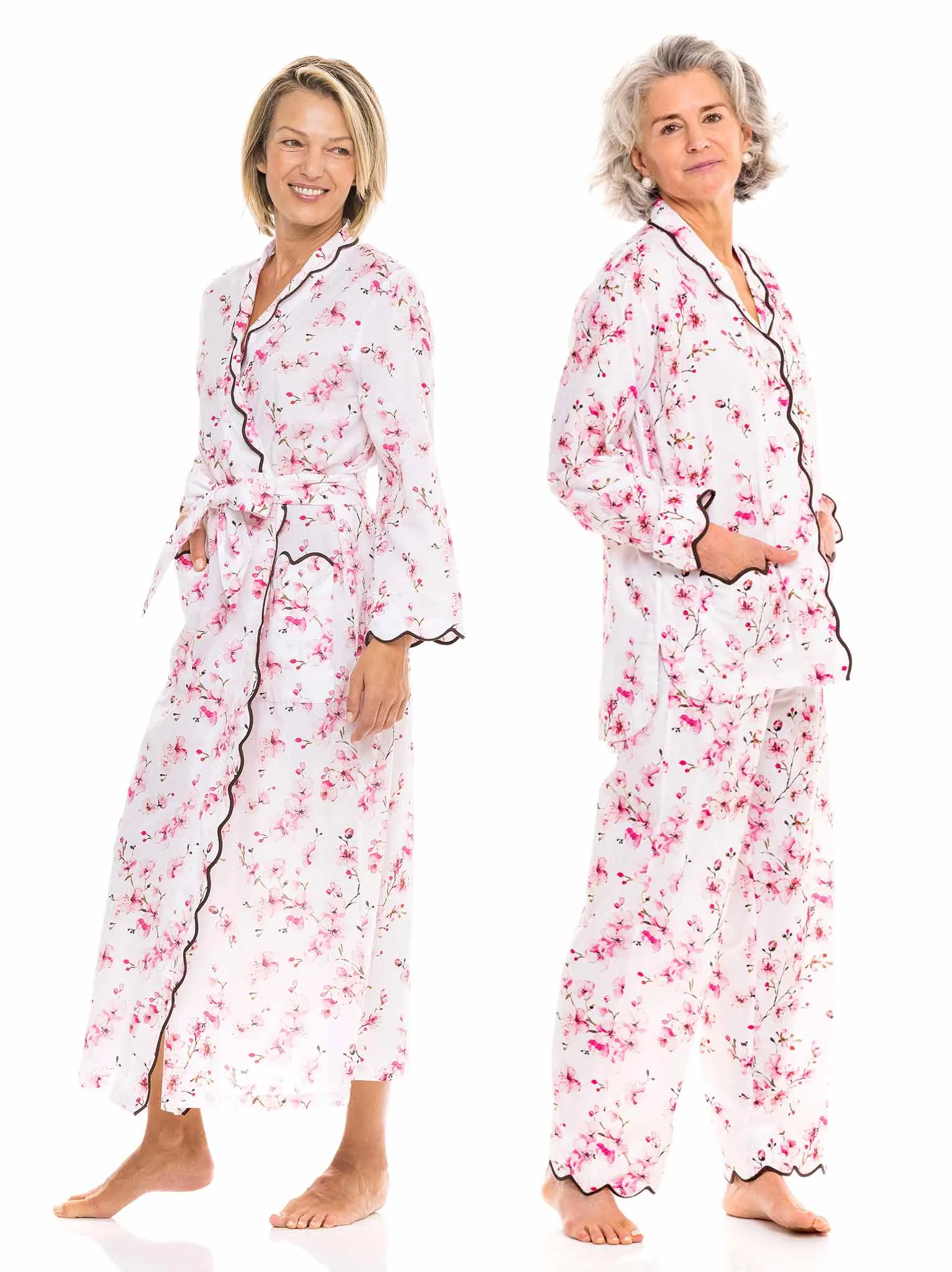 Cherry Blossom: Classic Robe   Pajamas