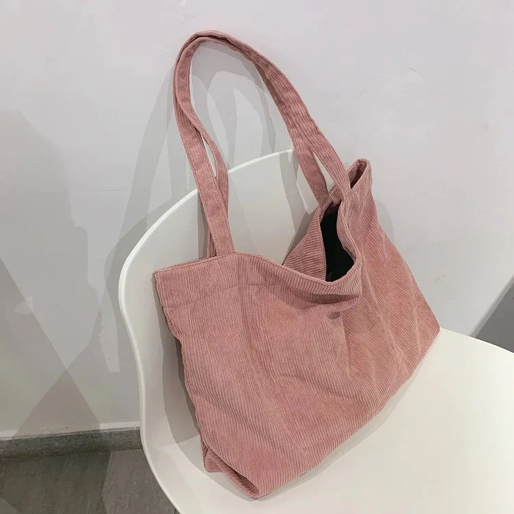 Corduroy Totes Bags for Women on the GO