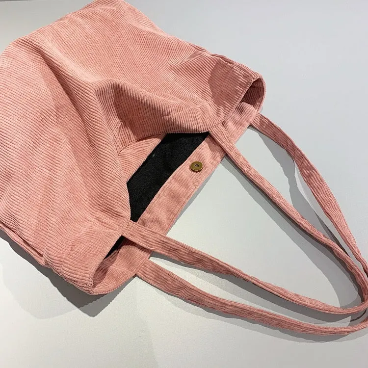 Corduroy Totes Bags for Women on the GO