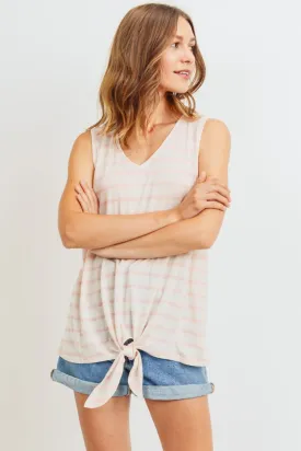 Cotton Bleu Tied Up Tank Top