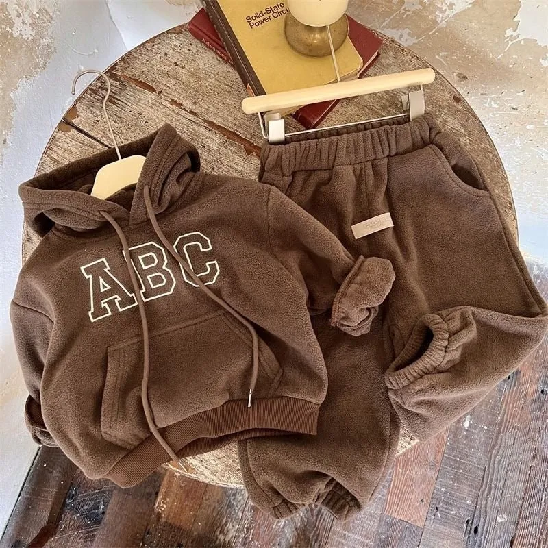 Cozy Fleece Tracksuit Set for Kids