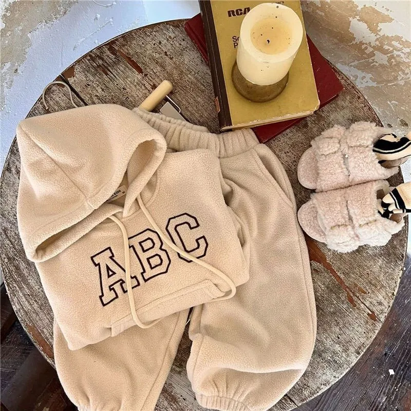 Cozy Fleece Tracksuit Set for Kids