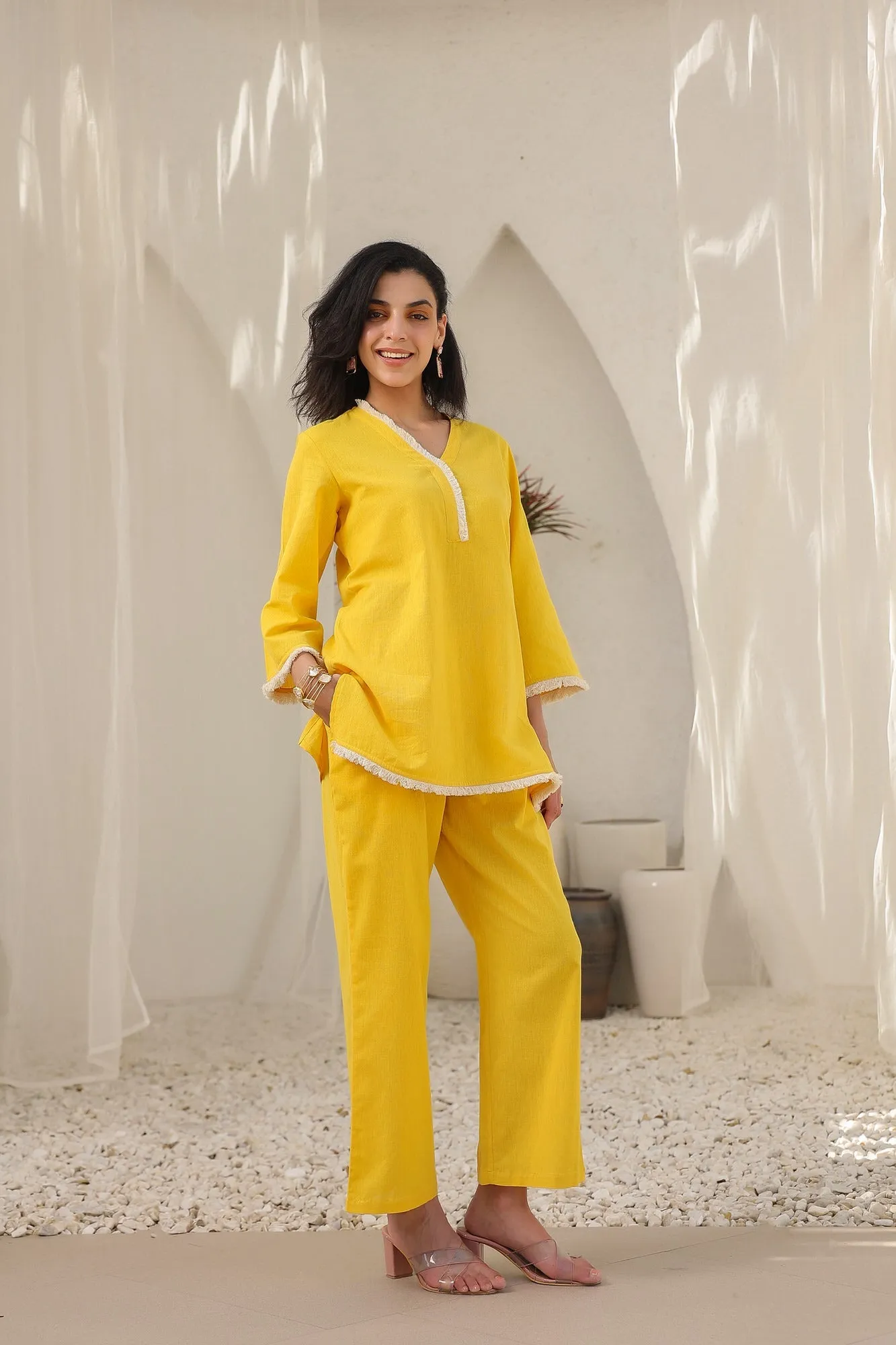 Curcuma Solid Cotton Flex Coord Set