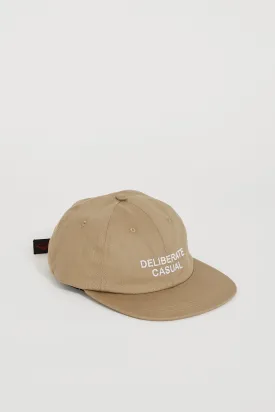 Deliberate Casual Field Cap Khaki Twill