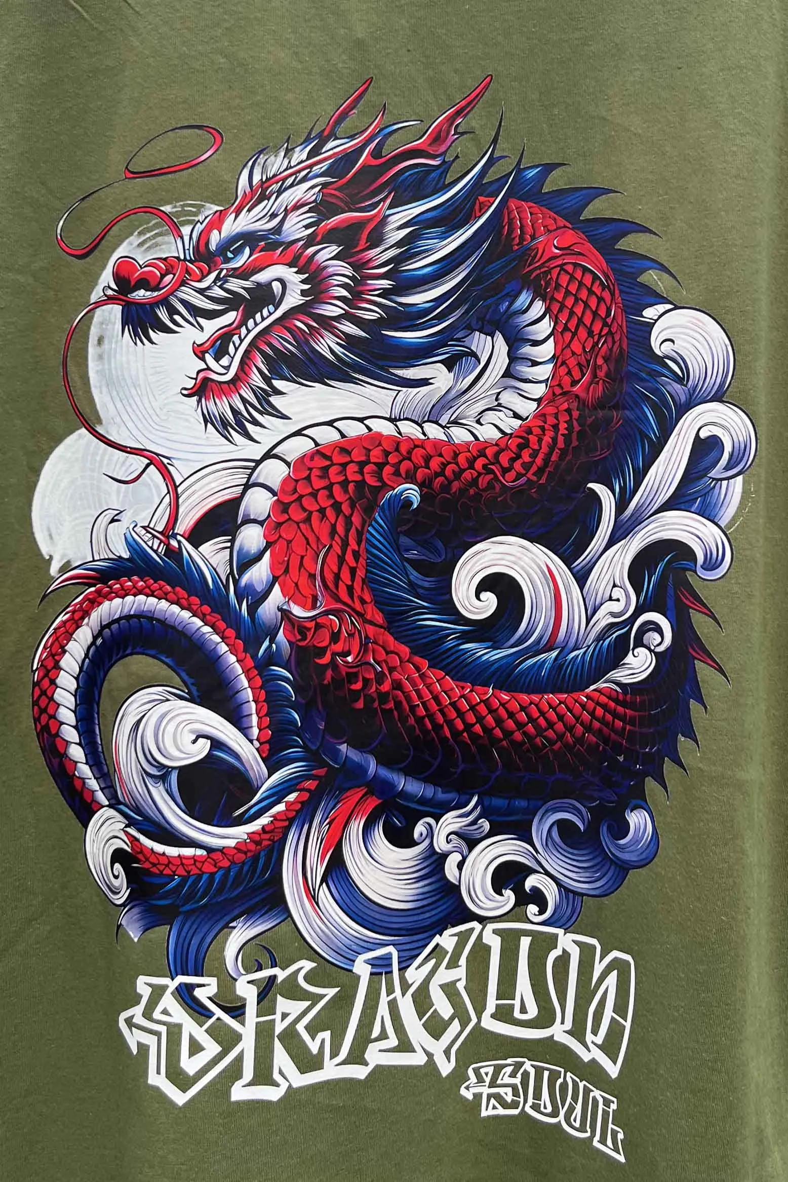 Dragon Soul Olive T-shirt