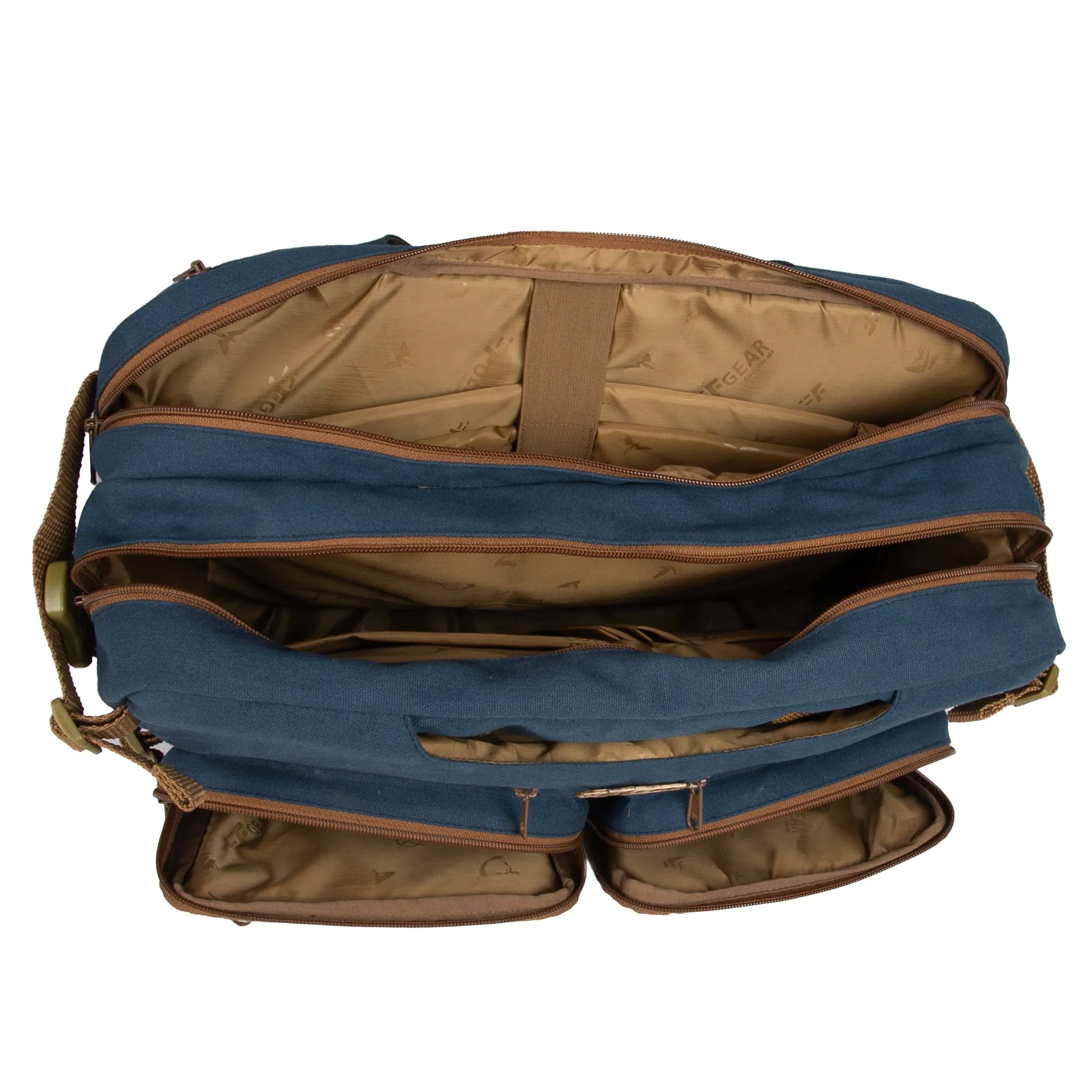 Dyad 20L Navy Canvas 2in1 Messenger Bag cum Backpack