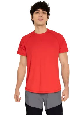 Equipe Men's Classic Red Round Neck Tee