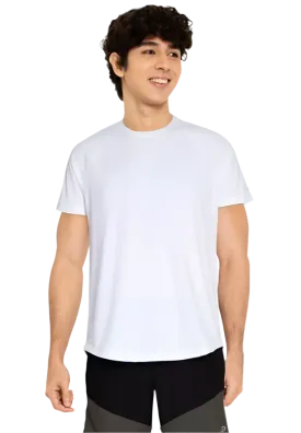 Equipe Men's Classic White Round Neck Tee