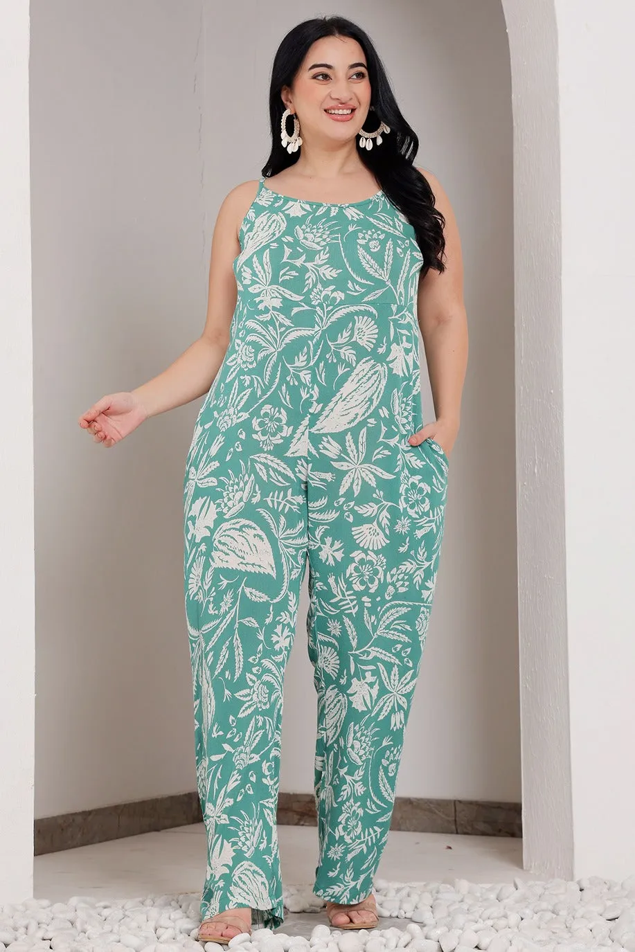 Floral Printed Jumpsuit