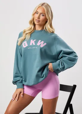 GKW Relaxed Fit Crew - Lake Blue