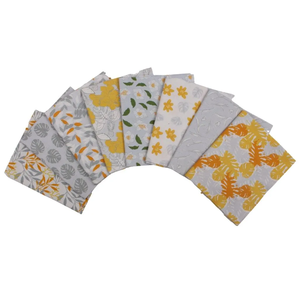 Golden Glow 8 Piece Cotton Fat Quarter Bundle