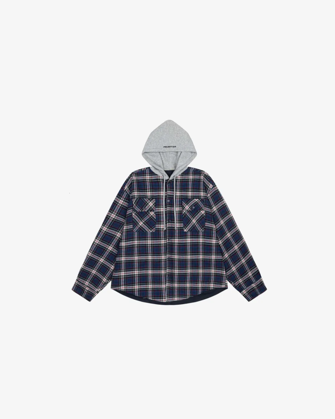 Grailz Project G/r Plaid Hooded Flannel Shirt