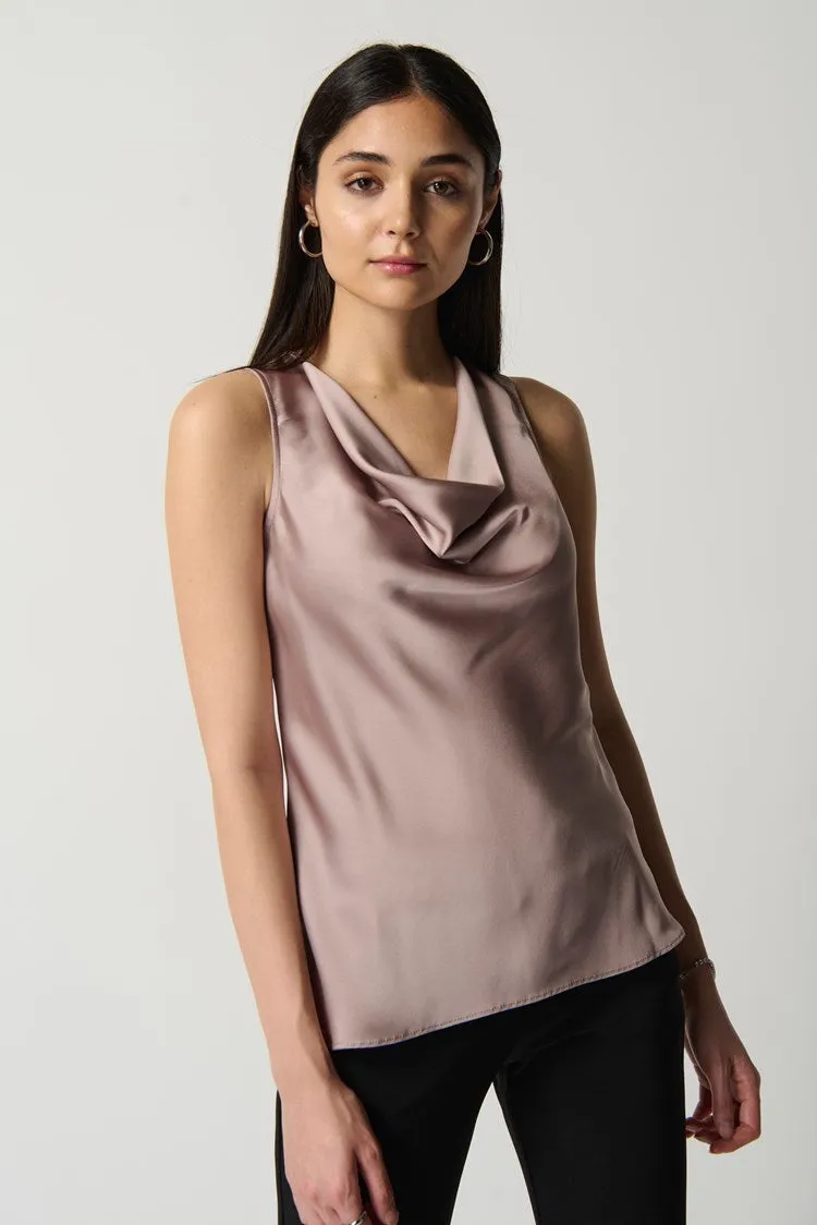 Joseph Ribkoff Cowl Neck Satin Top