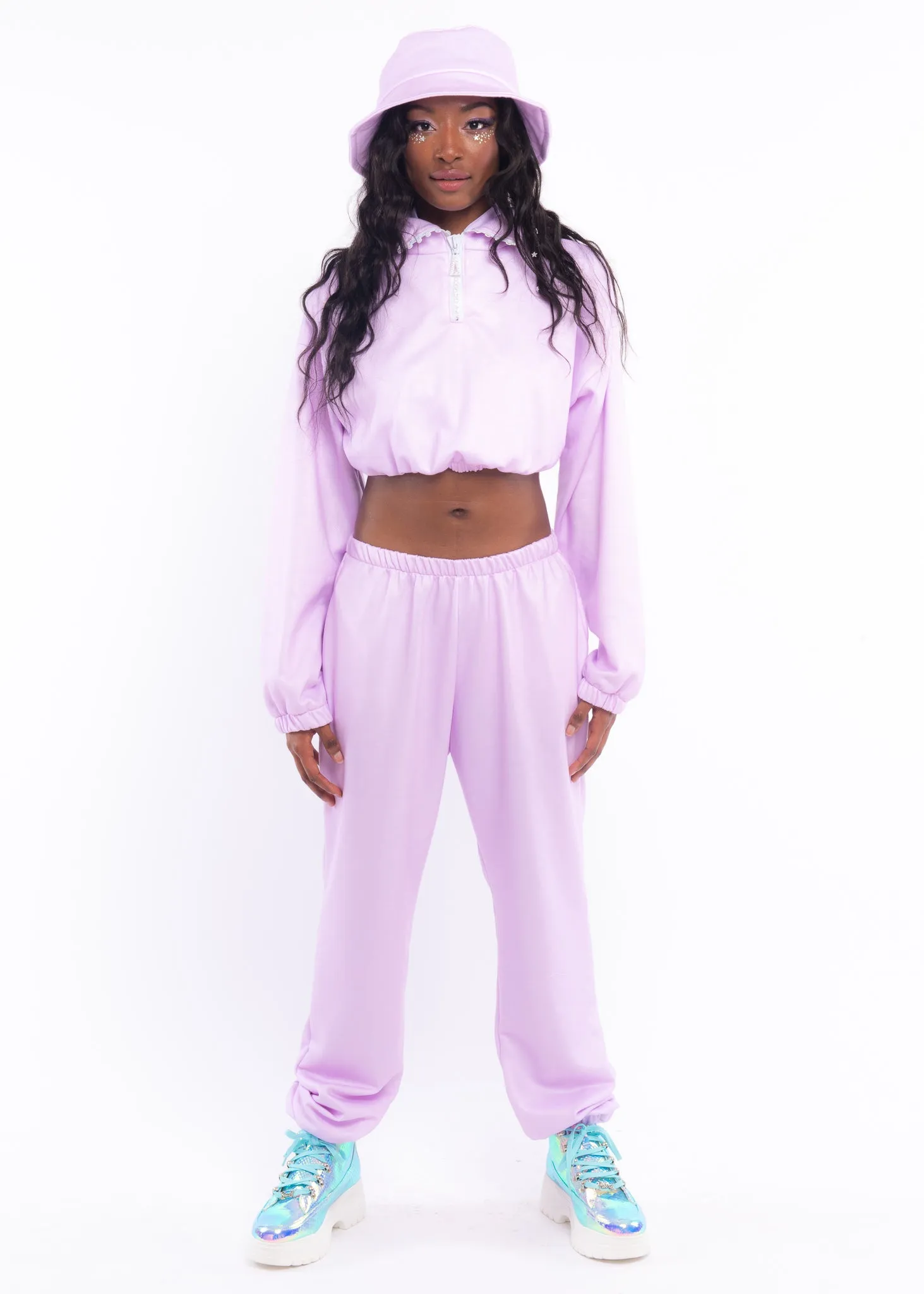 Lavender Fleece Sweat Pants