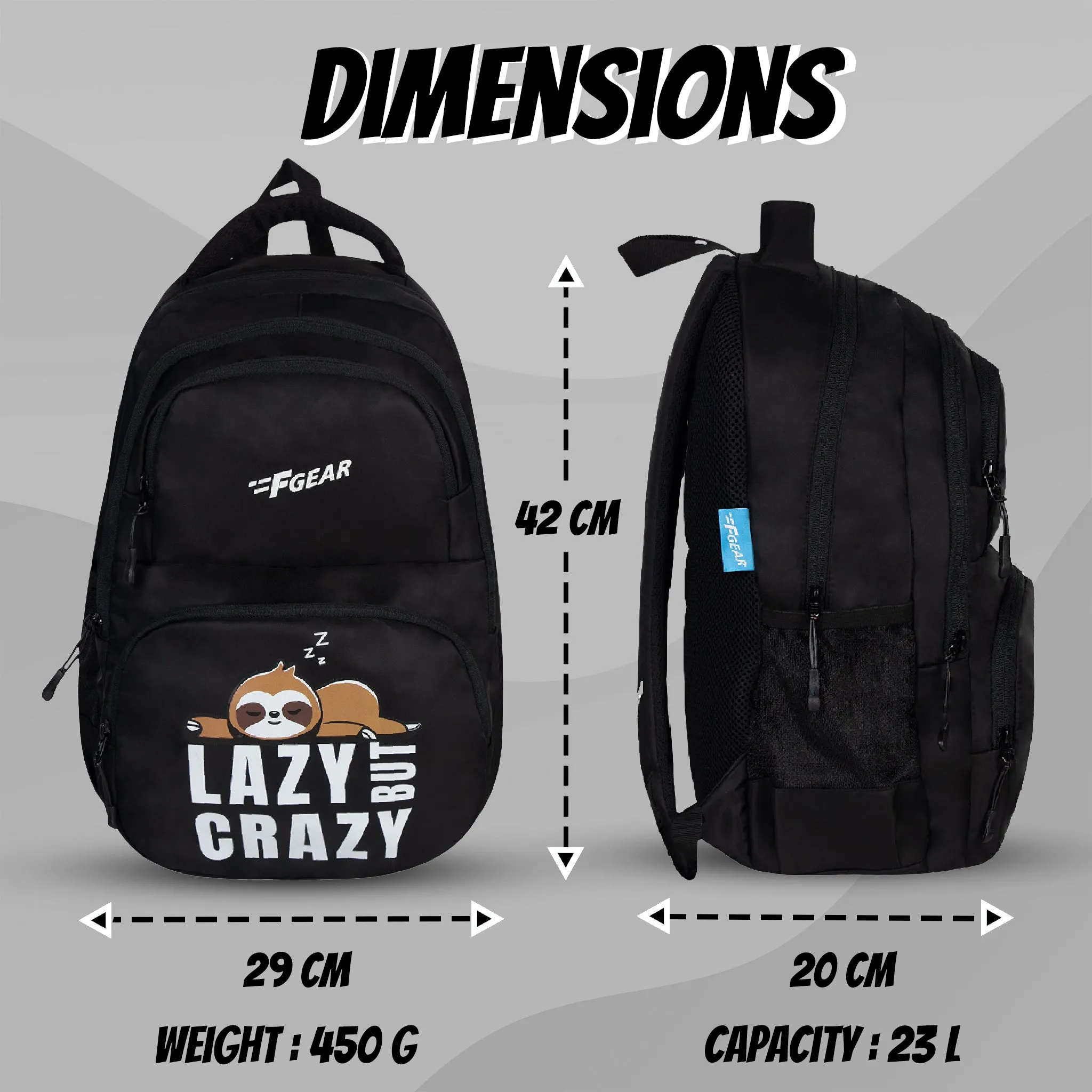 LBC 23L Black Backpack