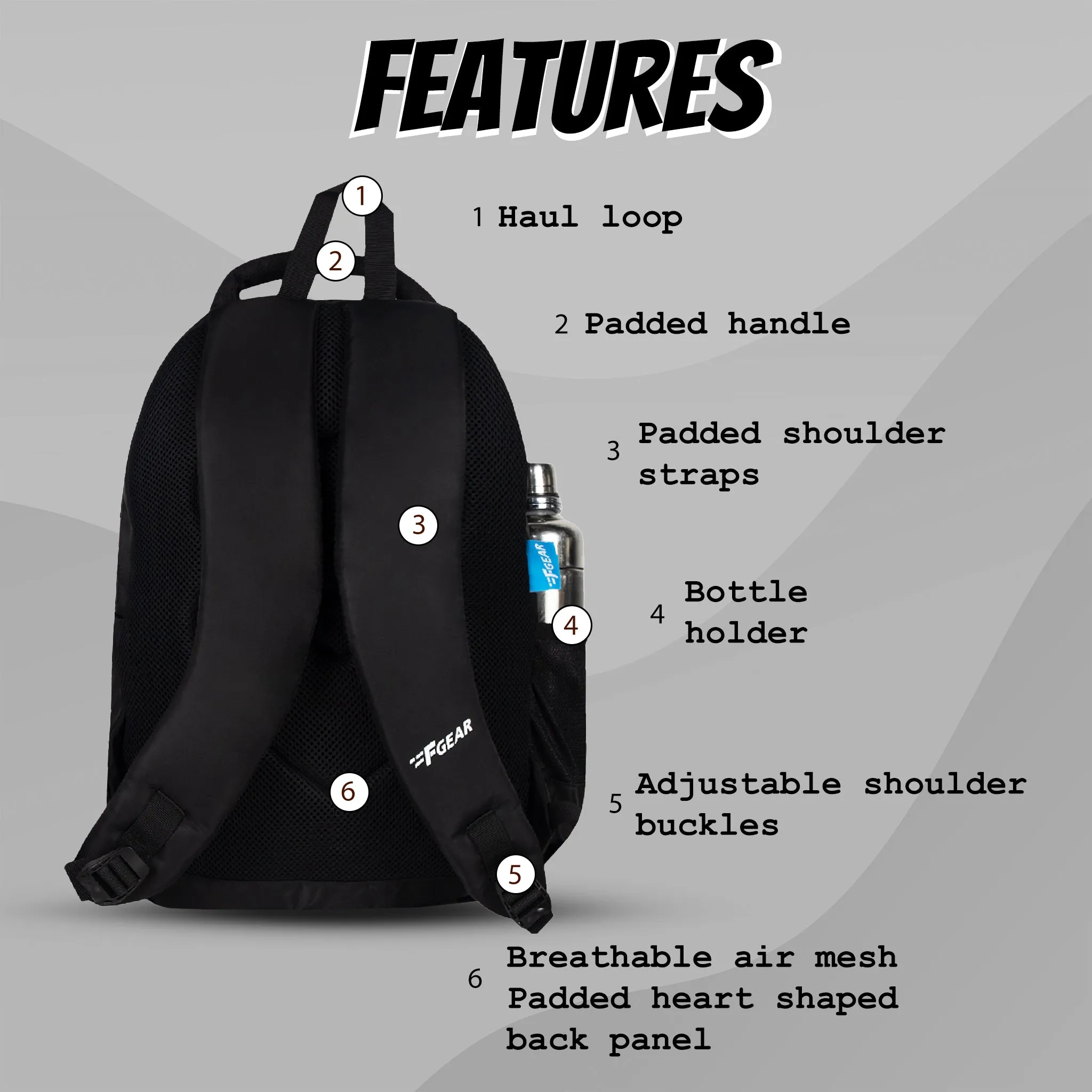 LBC 23L Black Backpack