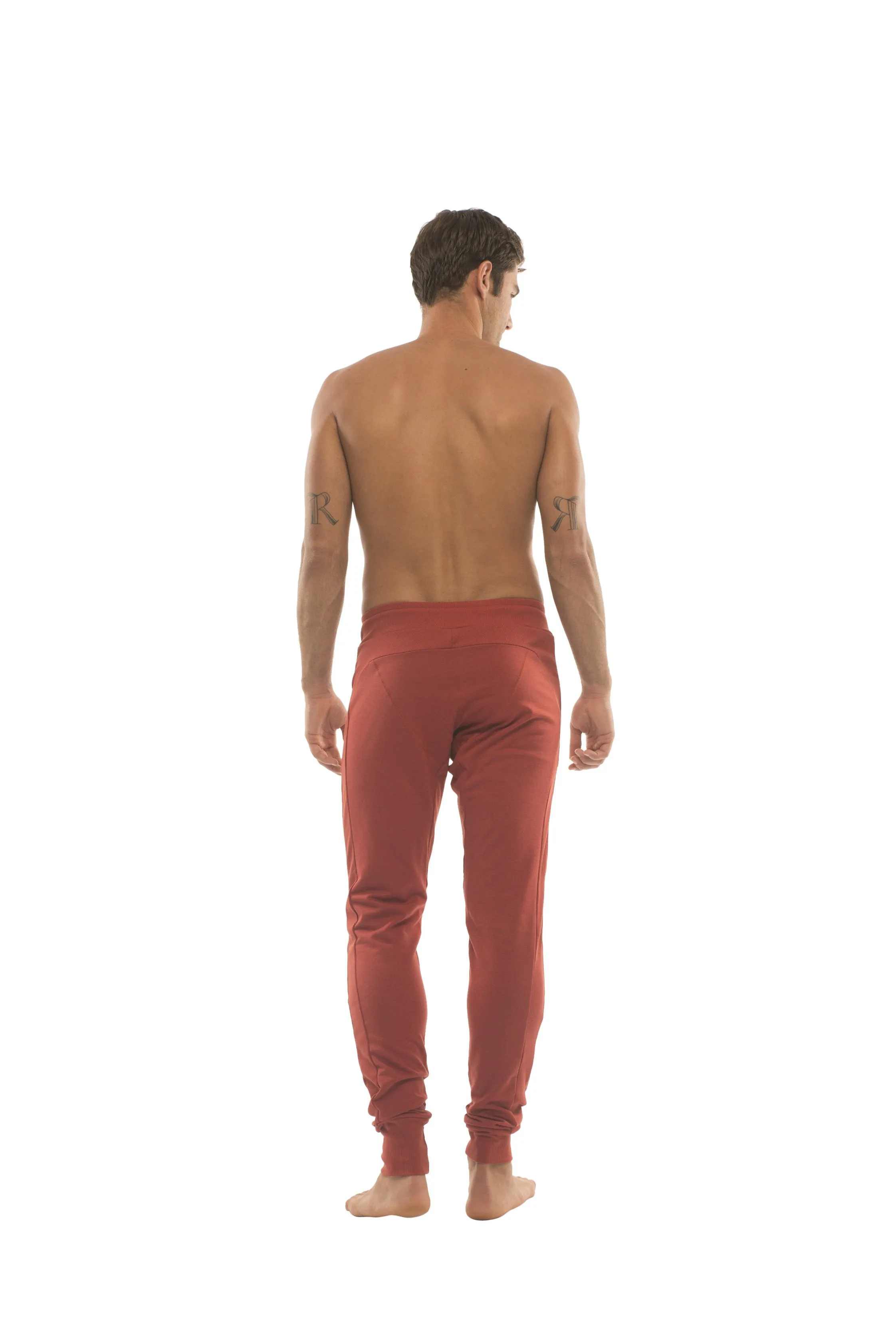 Long Cuffed Jogger & Yoga Sweat Pants (Cinnabar)