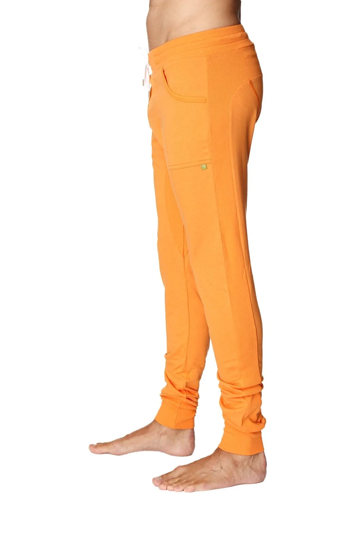 Long Cuffed Jogger & Yoga Sweat Pants (Sun Orange)