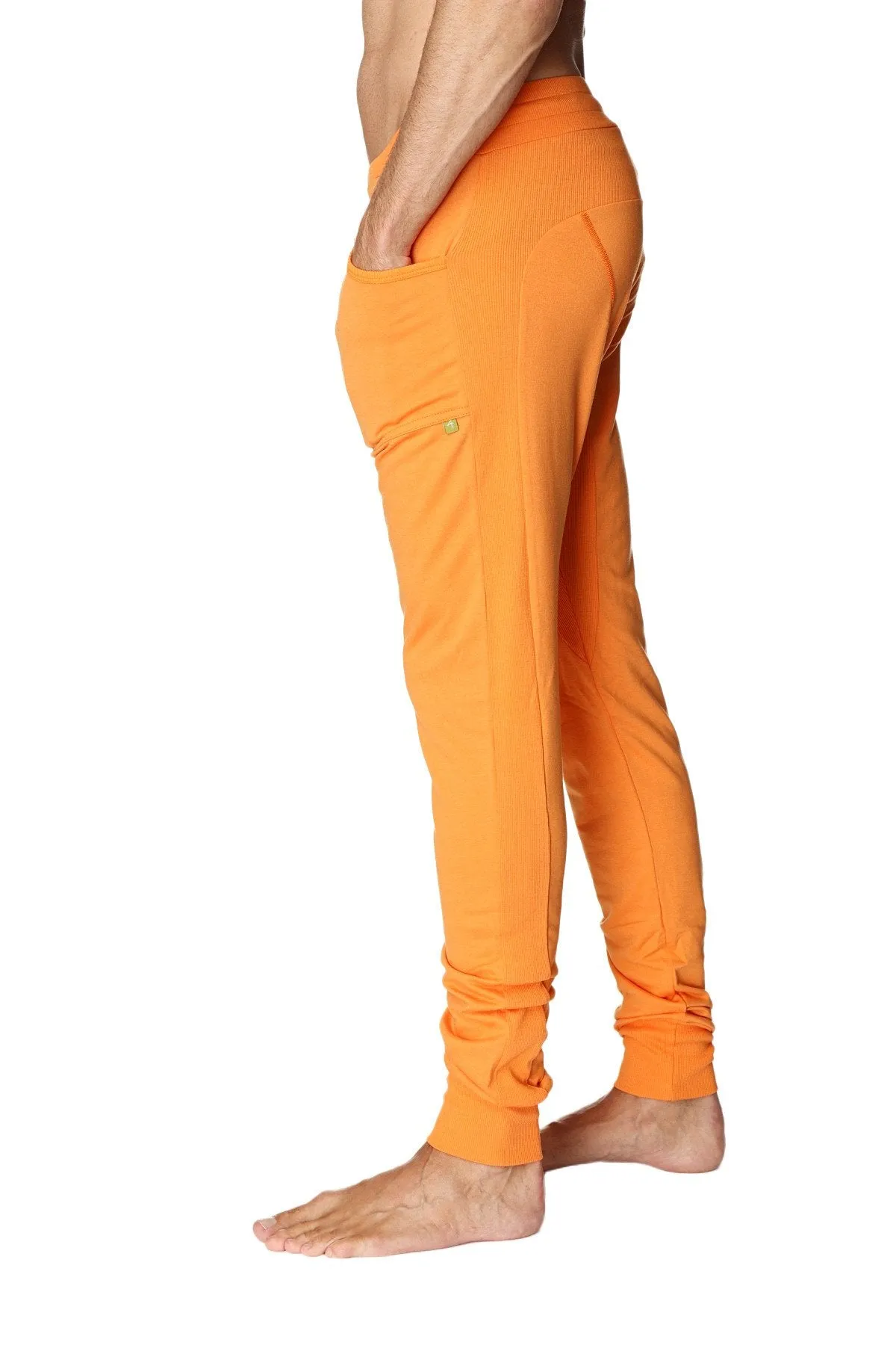 Long Cuffed Jogger & Yoga Sweat Pants (Sun Orange)