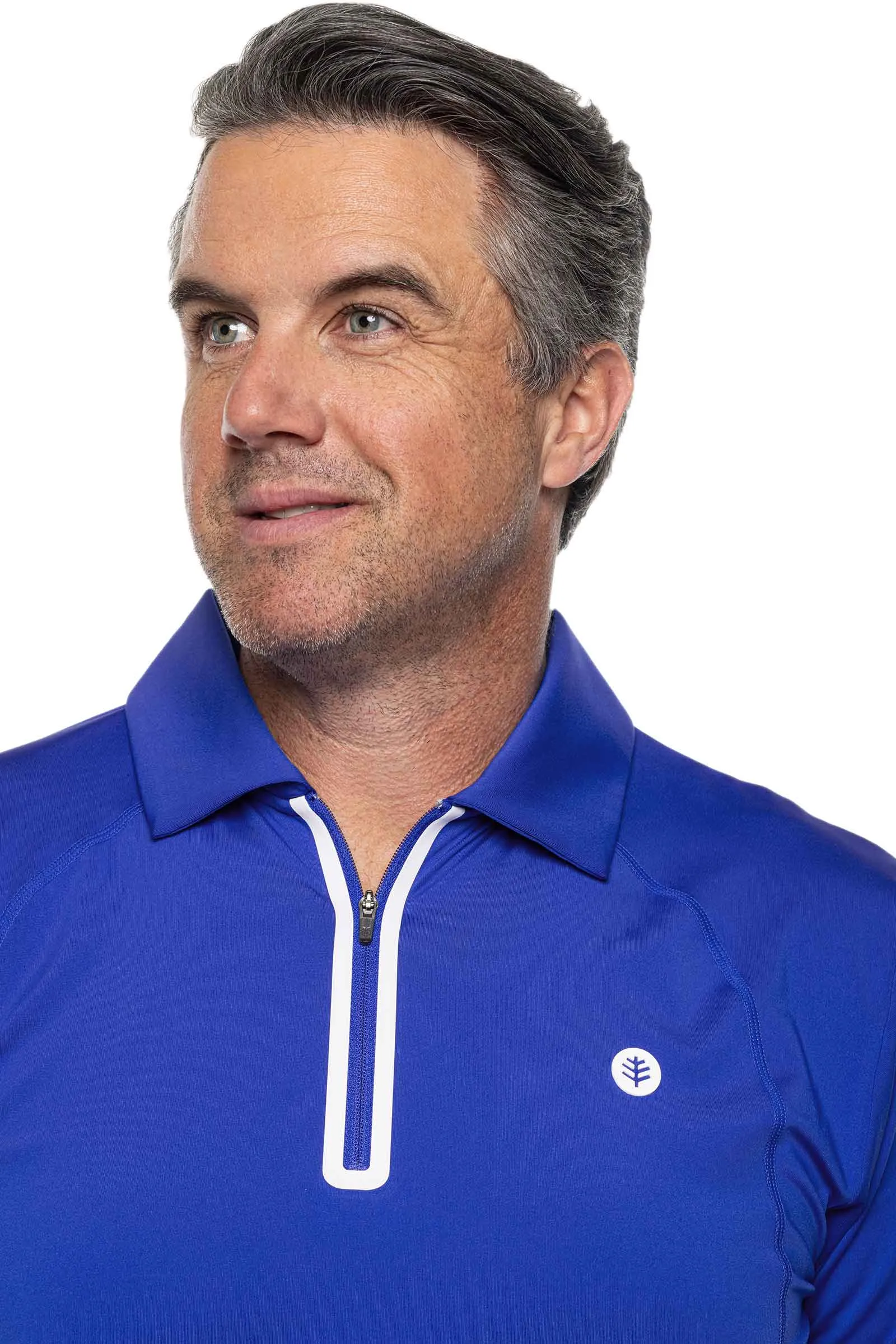 Men's Drive Golf Long Sleeve Polo | Baja Blue