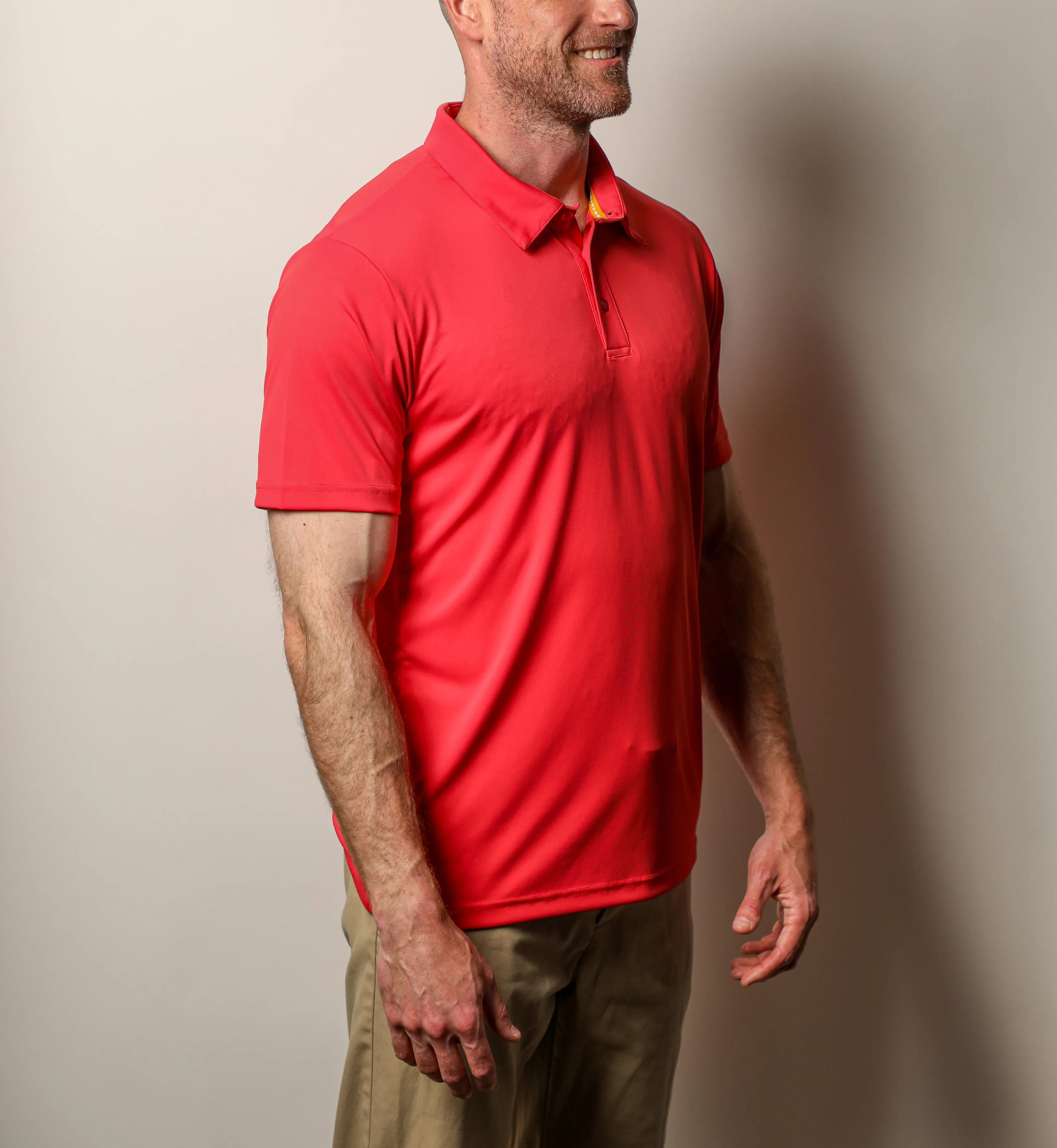 Men's Polyester Sun Protection Golf Shirt, UPF 50 