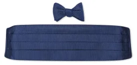 Midnight Blue Ottoman Cummerbund Set - CB3776