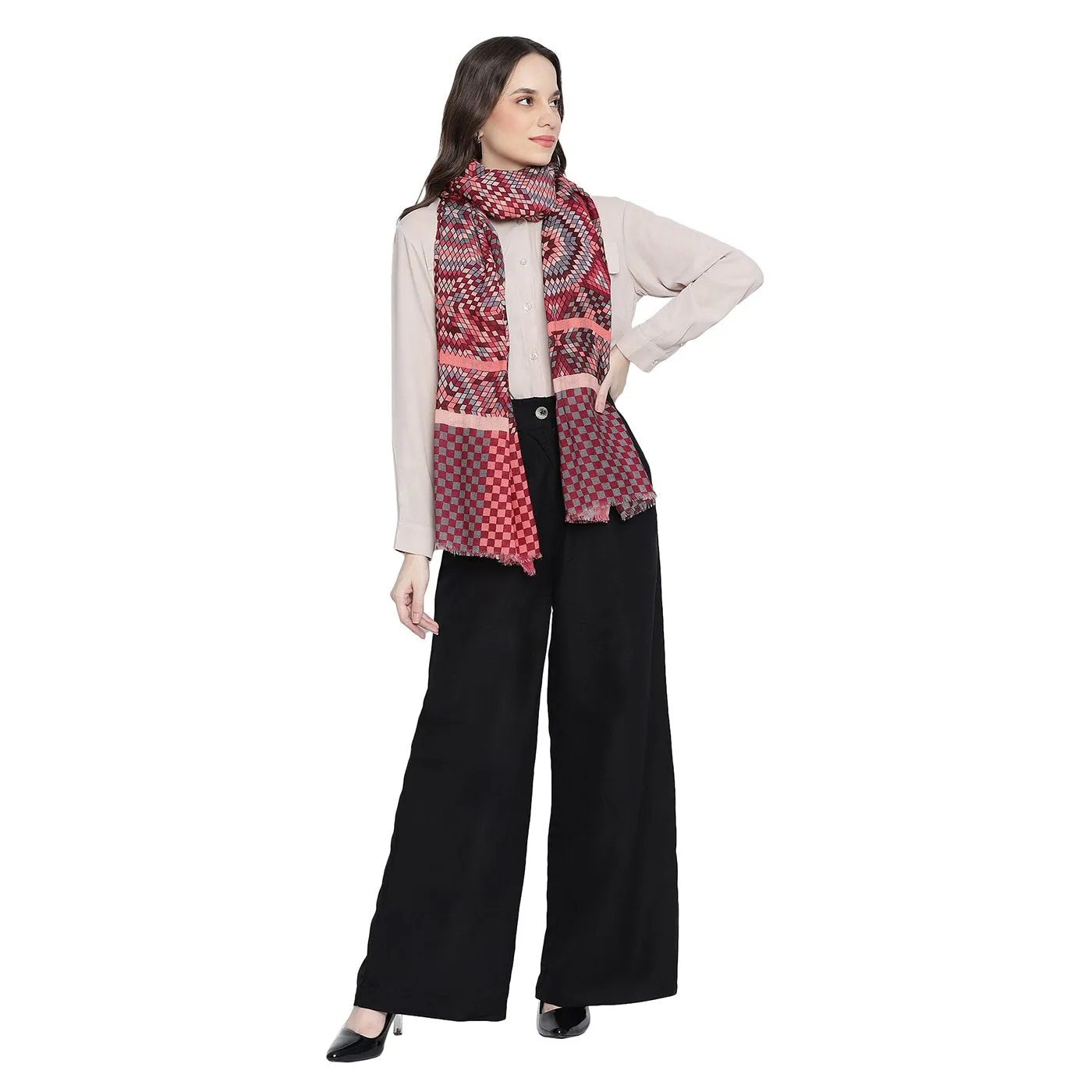 Mosaicq Printed Woolen printed Stole