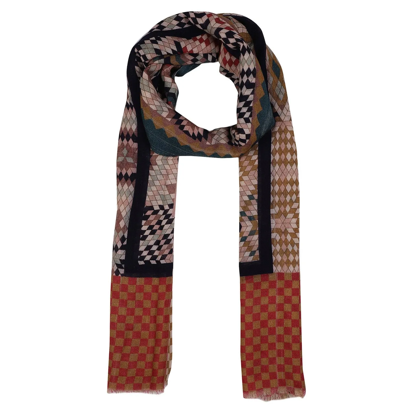 Mosaicq Printed Woolen printed Stole