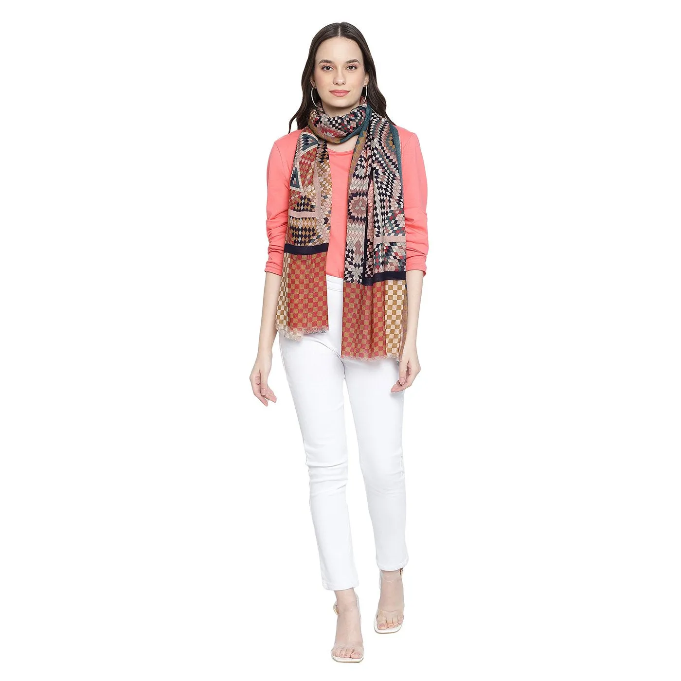 Mosaicq Printed Woolen printed Stole